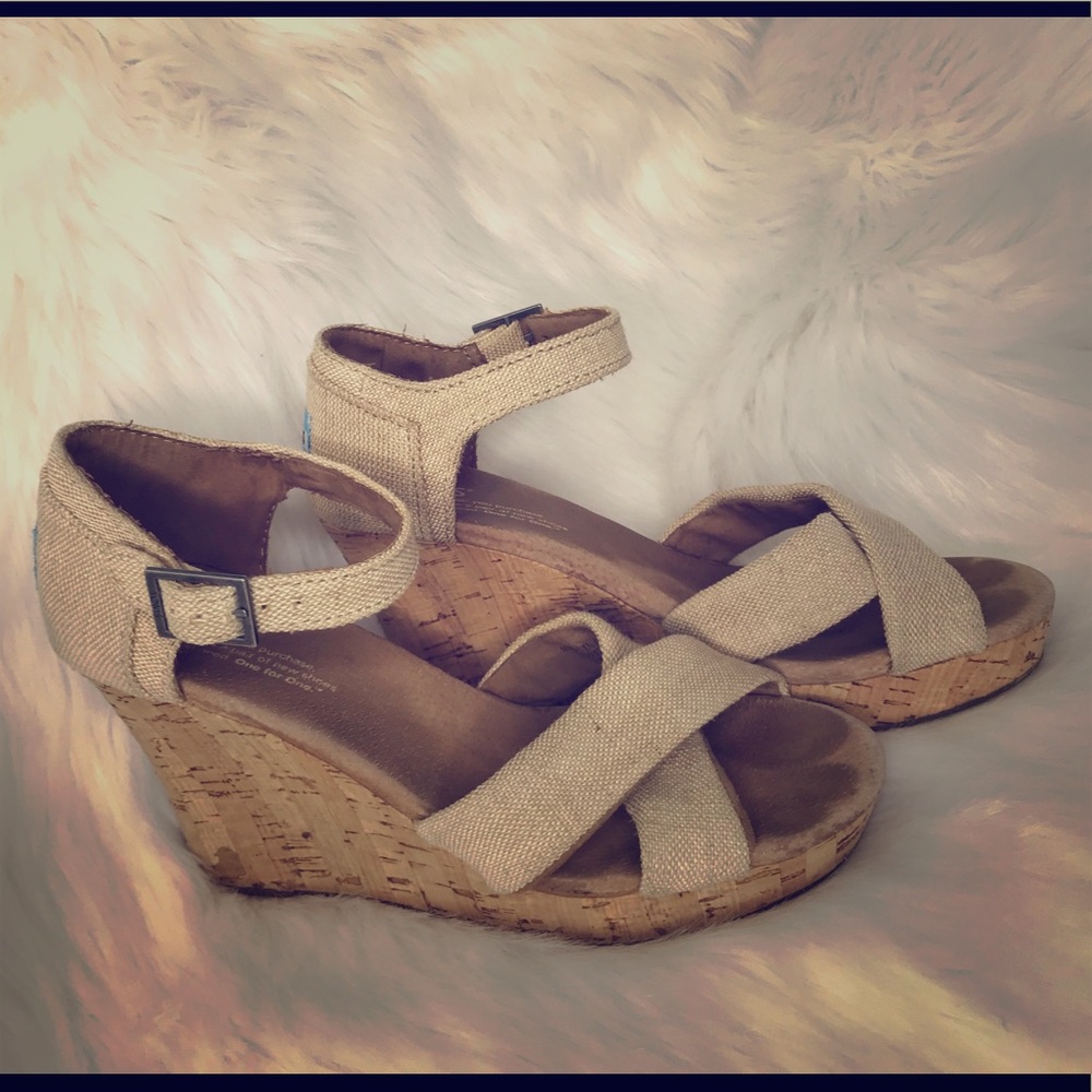 Toms Wedged Sandals